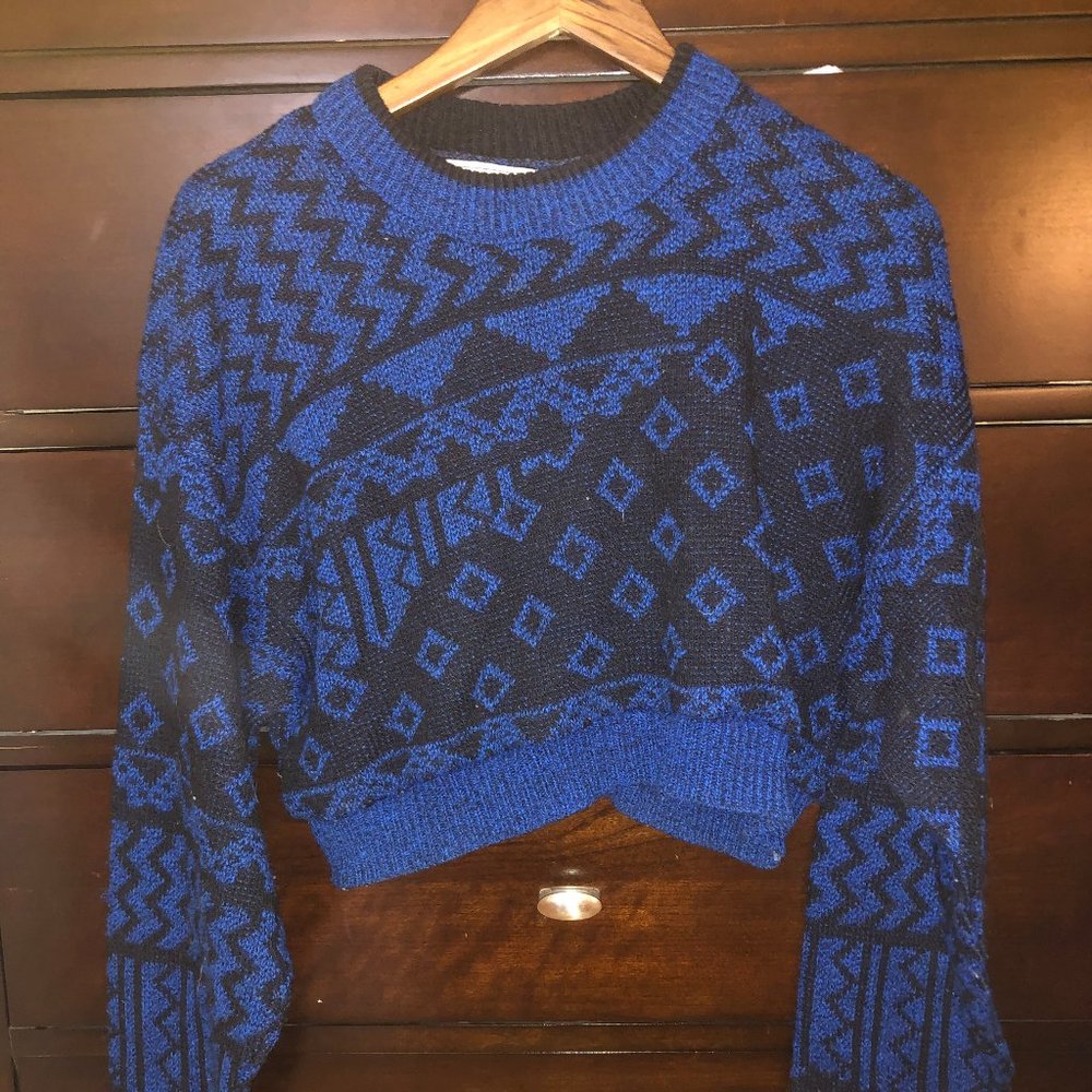 Le tigre vintage cropped wool sweater